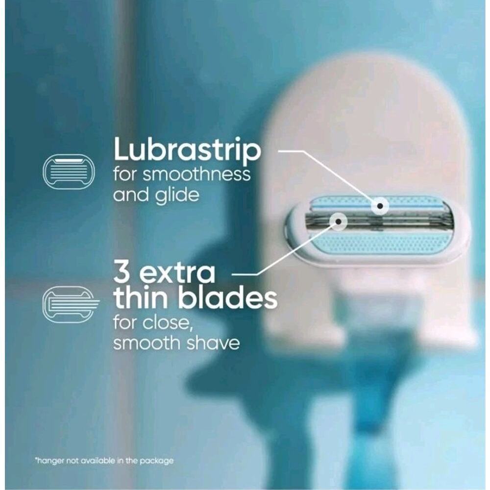 Venus Smooth Women's Razor Blade Refills - 4 Count 2 Pack - 8 Refills Total - Picture 6 of 7